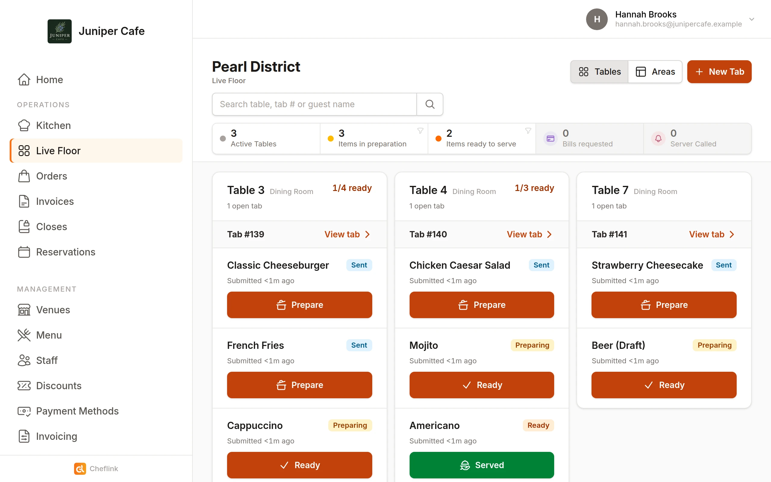 Cheflink Kitchen Display System